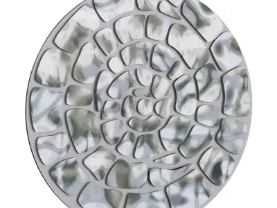 Spiral fresco 3D model