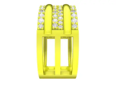 6915 Luxury Diamond Women Band Ring 3D print model