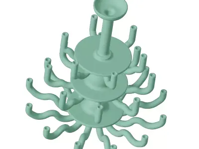 Plastic Premium Chandelier Toy 3D model