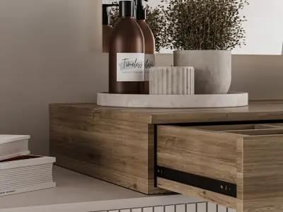 Bedroom Furniture Composition 02 3D model