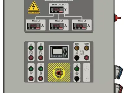 Workshop electrical box Low-poly 3D model