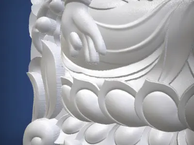 Carved panel painting STL 3D print model get