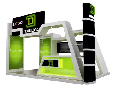  Booth Exhibition Stand a441b 3D model