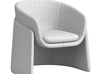 Seba Lounge Armchair By Davis 3D model