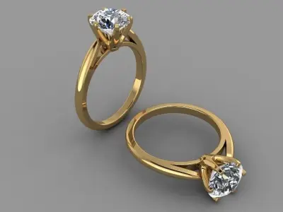 Signet ring 3D print model