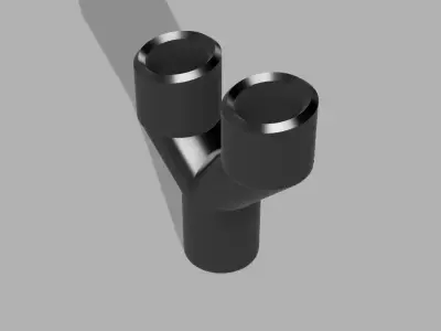 Car Exhaust Tips Set 3D print model