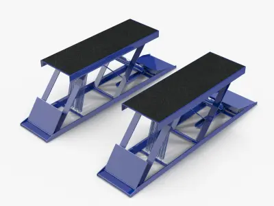 Car Lift Low-poly 3D model