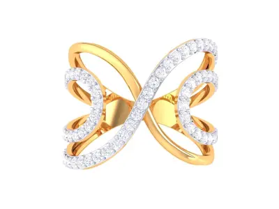 Diamond Ring 3D print model 3