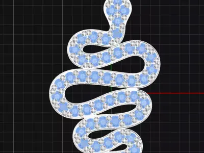 Dije de serpiente  3D print model