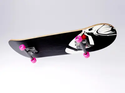 Skateboard  Low-poly 3D model