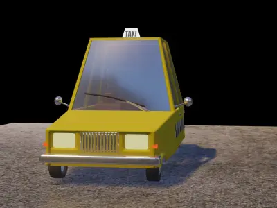 Taxi car 3D model