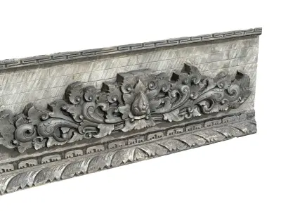 Balinese Wall Barelief Decorative Ornament 3D model