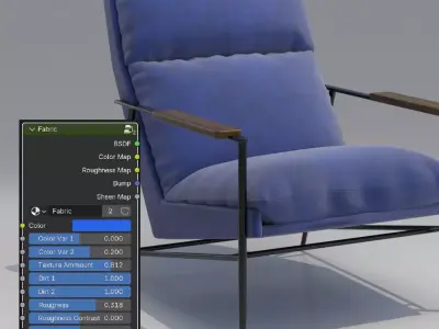 West Elm Kinsley Chair 3D model