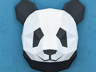  PANDAS PAPER HEAD 3D model
