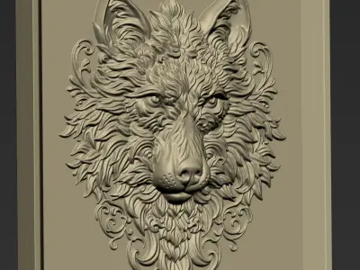 Wolf Head A76 3D print model