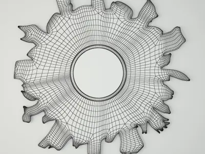 Floris Gold Mirror by Made Goods 3D model