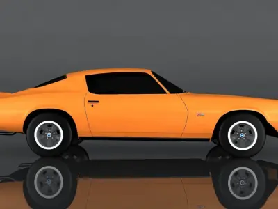 Chevrolet Camaro 1970 Low-poly 3D model