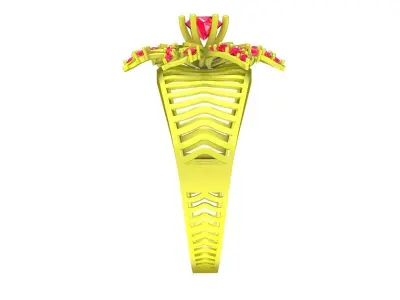 6440 luxury Flower diamond bangle  3D print model