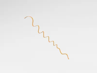 Ribbon v1 008 Low-poly 3D model