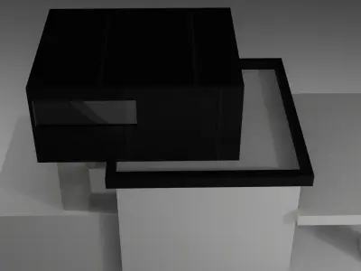 Modern Minimalist House - Stylized Low-poly 3D model