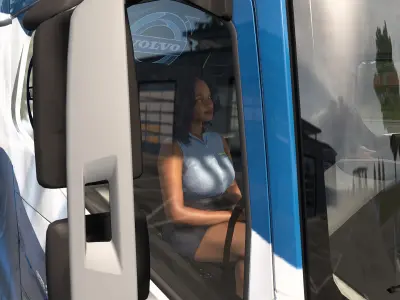 Beautiful Afro escort girl Free low-poly 3D model