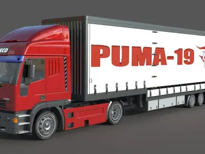  Iveco Eurotech Truck 3D model