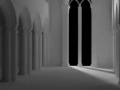 Column Low-poly 3D model