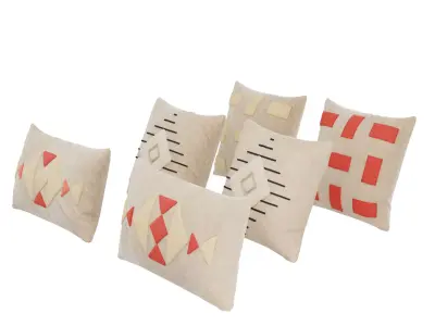 cotton cushions 3D model