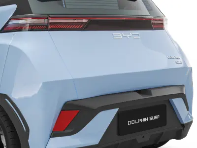 2025 BYD Dolphin Surf Atto1 with Interior 3D model
