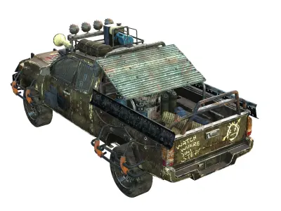 Doomsday PickUp Low-poly 3D model