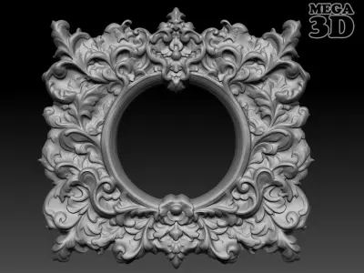 Bas relief Frame 240506 17 3D print model