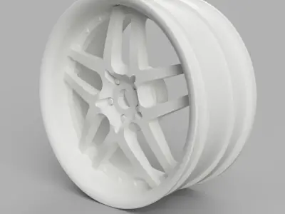 52mm Diameter 12MM HEX RC Wheels Amistad Charme  3D print model