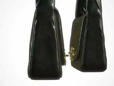 Balenciaga Handbag  Black Leather  Low-poly 3D model