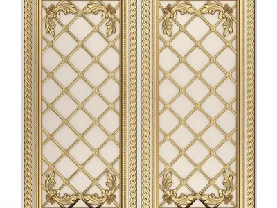 Backgammon Set 03 White Low-poly 3D model