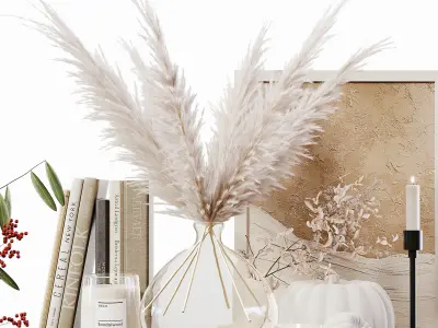 Decorative Set 249 Low-poly 3D model