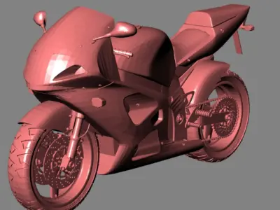 Motorcycle Suzuki 3D print model