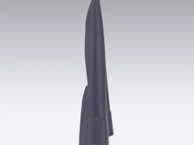 Women luxury silky dress 3D model