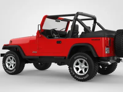 Jeep Wrangler YJ 1987 3D model