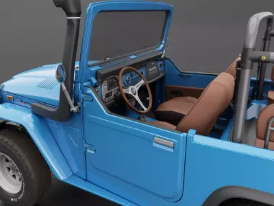 Toyota FJ40 Land Cruiser - Complete Model 3D model