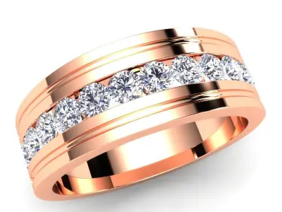 woman Diamond Ring 3d Model print  3D print model