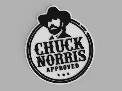 Chuck Norris Approved Coasters Free 3D print model