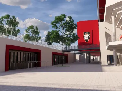 Stadium Sketchup Enscape  3D model