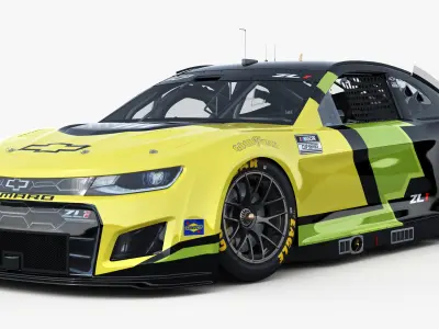 Chevrolet Camaro Nascar NextGen 2024 Template Update 3D model 3D model