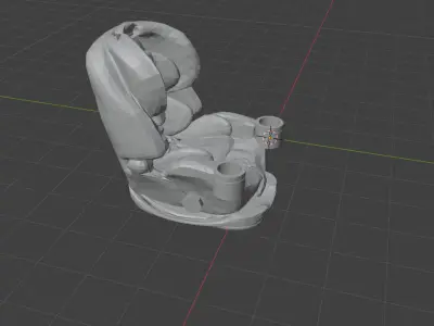 Baby Toddler Car Seat 3D Model  STL FBX OBJ  Digital Download 3D print model
