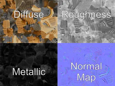 Dewy Crocodile Reptile Model Pack Low-poly 3D model