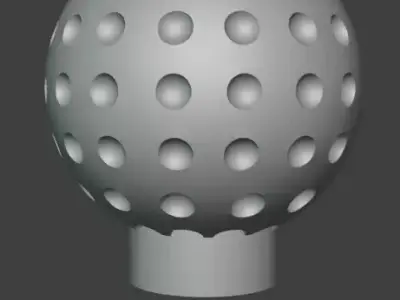 3D Printable Golfball-Style Gear Knob - Modular 6-Speed Edition 3D print model
