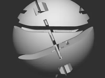 Free Scifi Ball - 3D High Poly Free 3D model