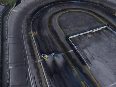 Drift car animation racing 3D model