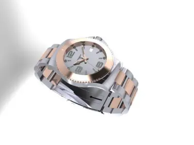 Watch Longines Hydroconquest 3D model 3D print model