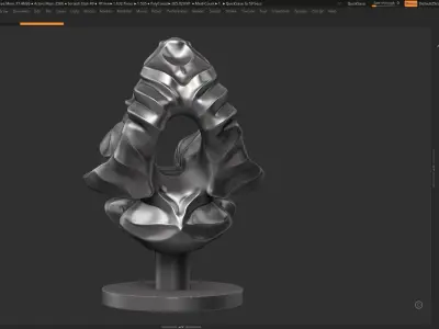Modern Abstract Decorative sculpture 3d print model 124 3D print model